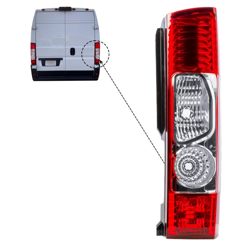 LONGLING Passenger Right Side Tail Rear Lamp Light Without Circuit Fit Ram Promaster 1500, 2500, 3500 from 2015-2022 - Image 3